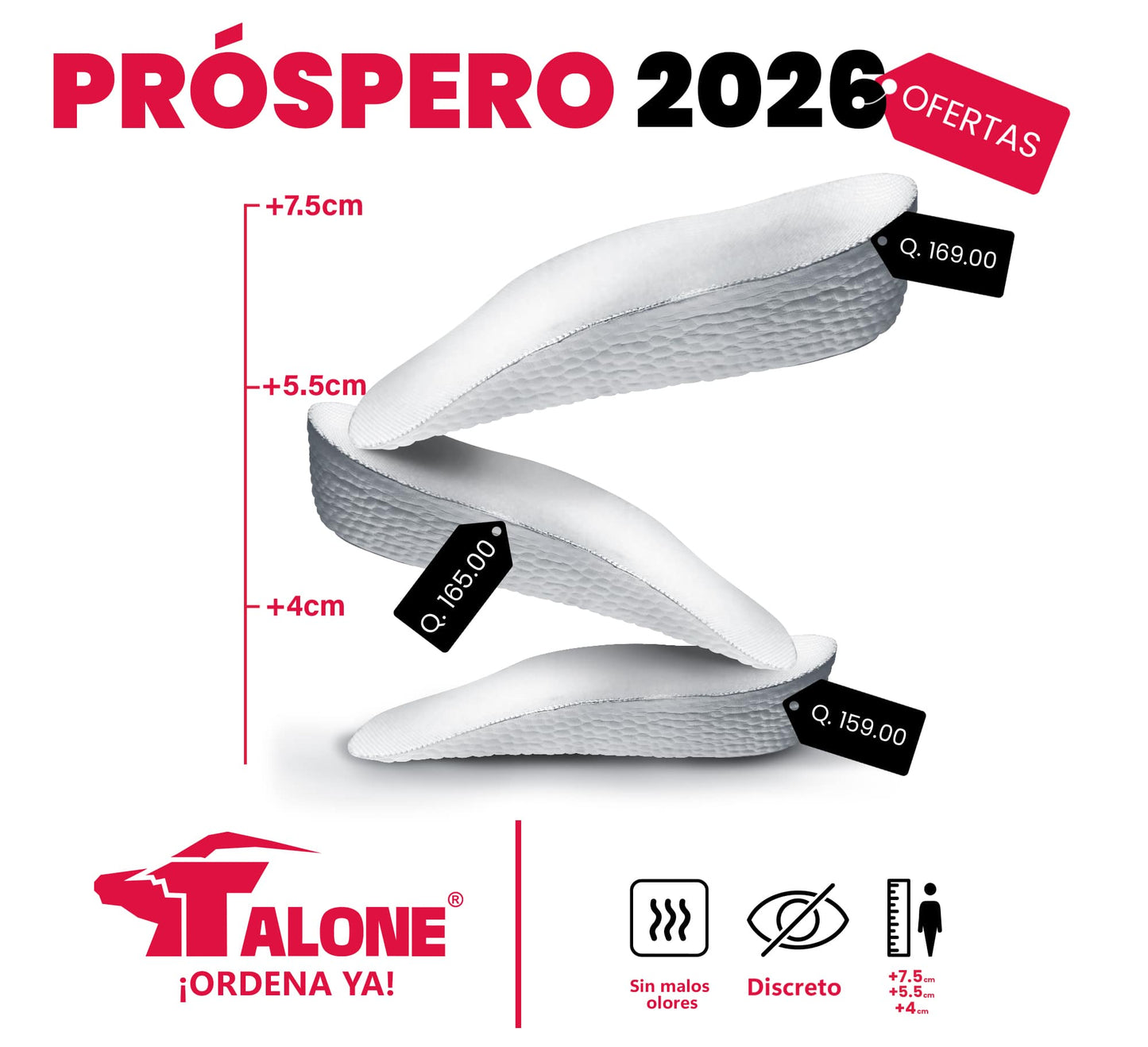 Plantillas TALONE® +Altura