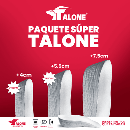 Plantillas TALONE® +Altura (3 medidas distintas)